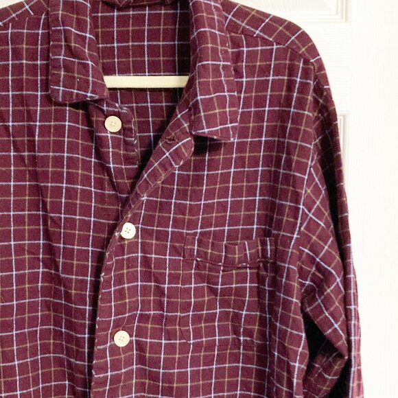 Lands' End 100% Cotton Flannel PJ Set Size L - Picture 6 of 10